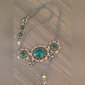 Lucky Brand Vtg Cabachon Necklace